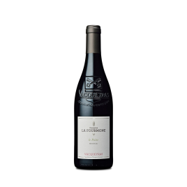 Bouteille de Vacqueyras rouge Le Poète 2024 du Domaine la Fourmone, grenache et syrah au pied des Dentelles