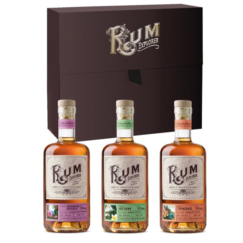 Coffret Rum Explorer (Trinidad Barbados Belize) / VINA DOMUS