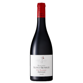 Bouteille de Juliénas En Bessay 2023 Domaine Mont Bessay, Gamay biodynamique sur granit rose, cru Beaujolais Juliénas