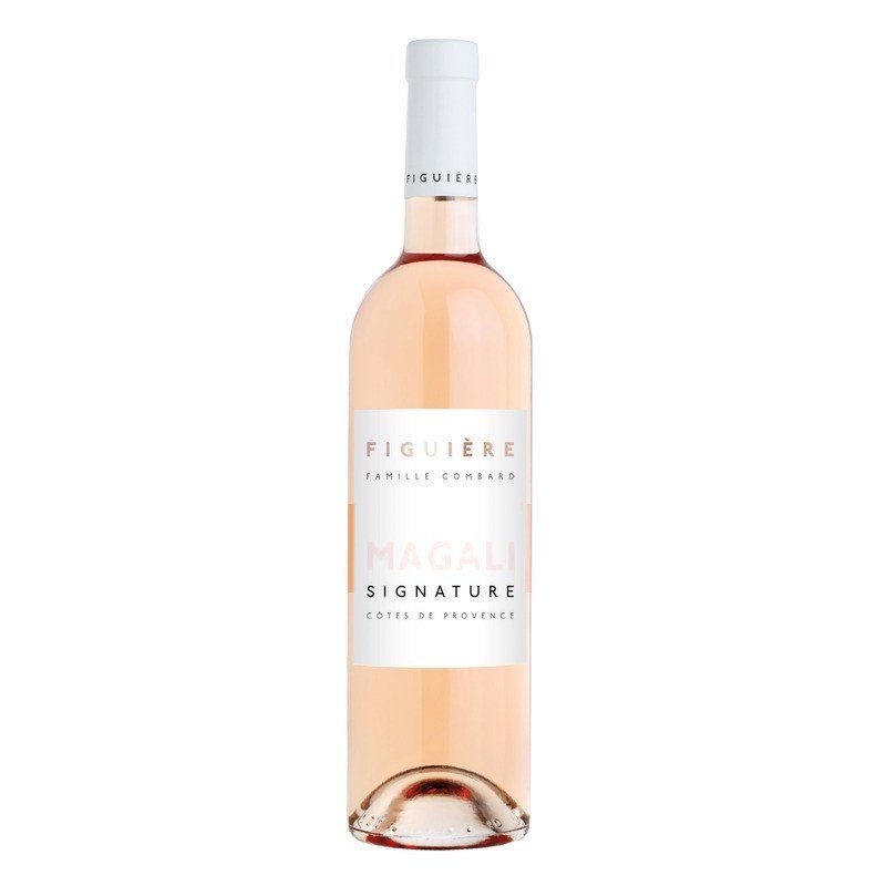 Bouteille de Signature Magali 2025, rosé Côtes de Provence du domaine Figuière, famille Combard à La Londe Bouteille de Signature Magali 2025, rosé Côtes de Provence du domaine Figuière, famille Combard à La Londe