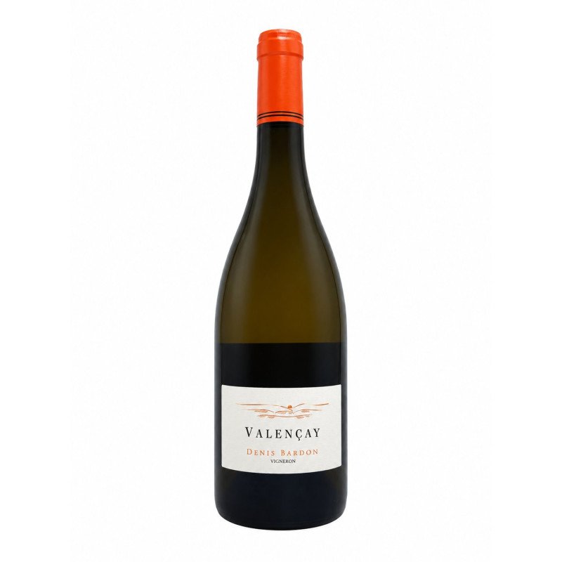 Bouteille de Valençay blanc Crocs Blanc 2025 de Denis Bardon, étiquette au paysage doré Bouteille de Valençay blanc Crocs Blanc 2025 de Denis Bardon, étiquette au paysage doré