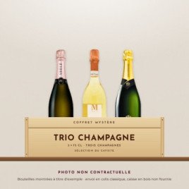Coffret mystère Trio Champagne (photo non contractuelle)