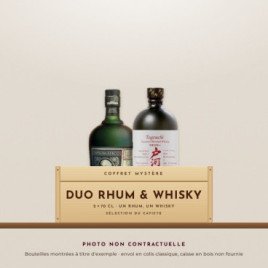 Coffret mystère Duo Rhum & Whisky (photo non contractuelle)