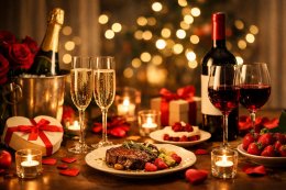 Saint-Valentin : histoire, idées de repas et vins à partager pour un moment à deux